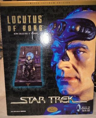 Star Trek Locutus Of Borg Playmates 6” Figure Latnium Series Rare Mib