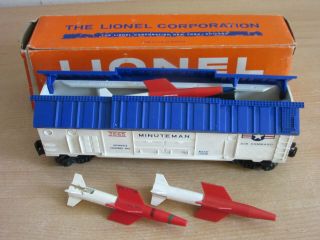 Vintage Lionel 3665 Minuteman Missile Launching Car,  Extra Missiles