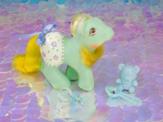 Vintage My Little Pony Baby SUNNYBUNCH 1st Tooth Fancy Pants Diaper G1 MLP BD62 5