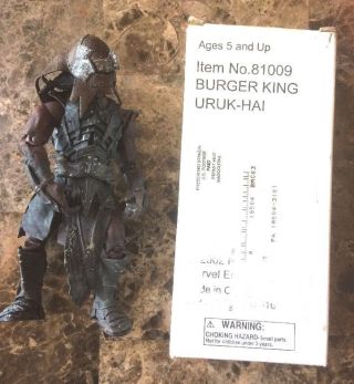 Toybiz Lord Of The Rings Lotr Burger King Bk Uruk - Hai Mail - Away Exclusive W/ Box