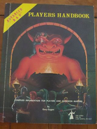 Advanced Dungeons And Dragons Players Handbook 6th Printing