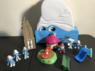 The Smurfs Deluxe 2 In 1 Adventure Playset Carrying Case