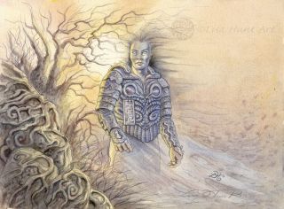 Ichido No Shiryo Ancestor Card Painting From The Ccg L5r From Aeg By Lisa Hunt