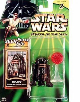 Retired Nisp Star Wars Potj R2 - Q5 Imperial Astro Droid Figure W Holo Death Star