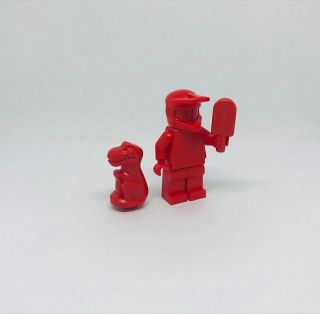 Lego Red Prototype City Minifigure Dirt Bike Helmet (rare)