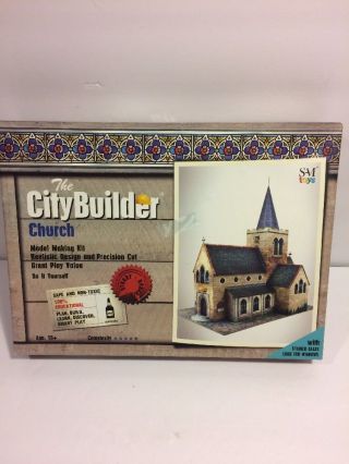 O Gauge 7mm 1:48 Scale Model Railroad Building Church Kit The Citybuilder