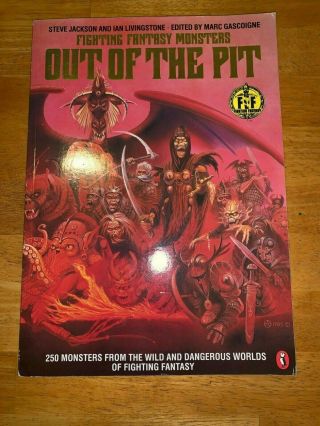 Out Of The Pit: Fighting Fantasy Monsters (1985) Jackson Livingstone Rpg Oop