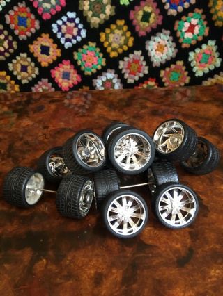 1/18 Scale Diecast Custom Hot Rod Muscle Car Tires And Wheels For Projects