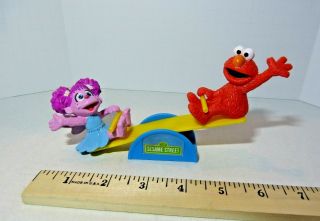 Sesame Street Elmo & Abby Teeter Totter Action Figure Cake Topper Bakery Crafts