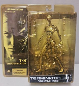 Mcfarland Toys Terminator 3 Rise Of The Machines T - X Endoskeleton Action Figure
