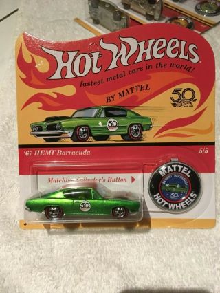 Hot wheels 50th anniversary Redline set.  US Carded with 50th emblem on card. 3