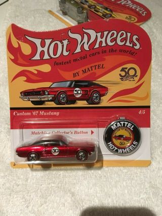 Hot wheels 50th anniversary Redline set.  US Carded with 50th emblem on card. 5