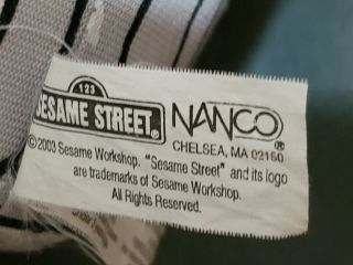 2003 NANCO Sesame Street Oscar The Grouch in Trash Can 8  Plush Stuffed Toy 5