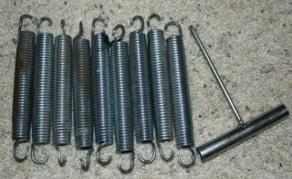 9 - Pack Of 7 Inch Trampoline Springs With 1 Spring Puller Tool