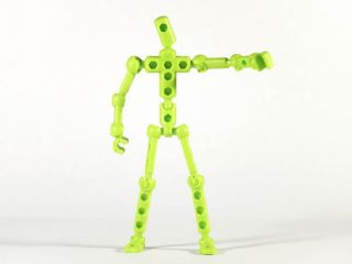 Green ModiBot Mo - Artist Armature / Stop Motion / Action Figure Kit 2