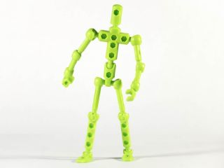 Green ModiBot Mo - Artist Armature / Stop Motion / Action Figure Kit 3