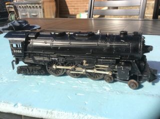 Postwar Lionel 2055 Complete 4 - 6 - 4 Hudson Steam Locomotive Light Smoke Runs Grea