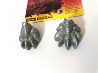 Primal Rage Diablo T - Rex Weapons Parts Card 1996 Playmates
