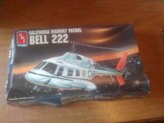 Amt Ertl California Highway Patrol Bell 222 Airwolf 1/48 Scale Model Kit