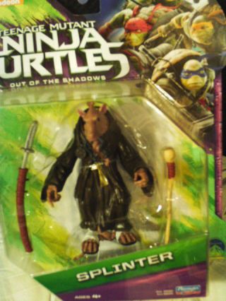 Teenage Mutant Ninja Turtles Splinter 2016 Nip Action Figure Out Of The Shadows