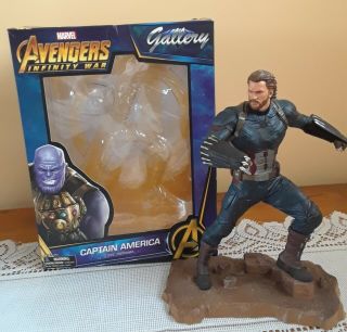 Captain America Diamond Select Marvel Gallery Avengers Infinity War Statue Pvc