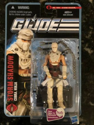 Gi Joe Storm Shadow Figure 2011 Pursuit Of Cobra Line Moc Desert Battle 1st Wave