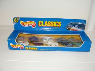 Vintage1988 Hot Wheels Classics 5 Car Gift Pak Cm 10