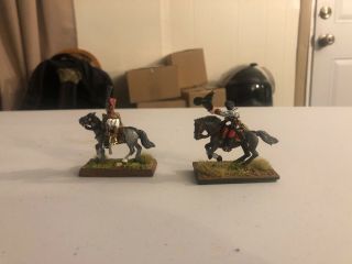 28mm Napoleonic Austrian Mounted General w/ADC,  Professionally Painted 3