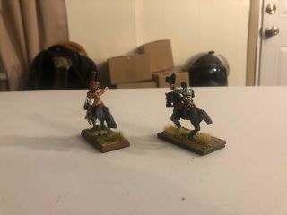 28mm Napoleonic Austrian Mounted General w/ADC,  Professionally Painted 4