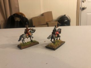 28mm Napoleonic Austrian Mounted General w/ADC,  Professionally Painted 6