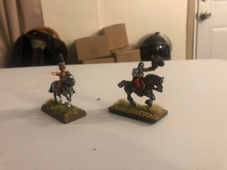 28mm Napoleonic Austrian Mounted General w/ADC,  Professionally Painted 8