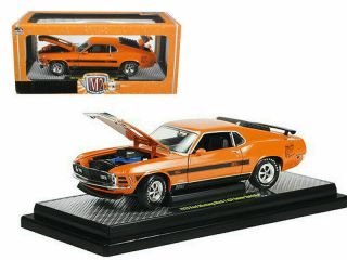M2 Machines 1970 Ford Mustang Mach 1 428 Twister Special Orange 1/24
