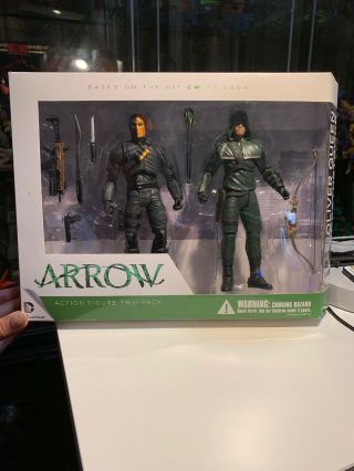 Dc Cw Arrow Oliver Queen Deathstroke Figure Two - Pack Limited Edition -