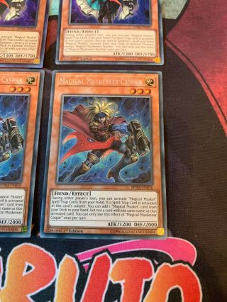 Yugioh,  3x Magical Musketeer Starfire And 3x Magical Mustketeer Caspar,  All NM 5