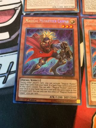 Yugioh,  3x Magical Musketeer Starfire And 3x Magical Mustketeer Caspar,  All NM 7
