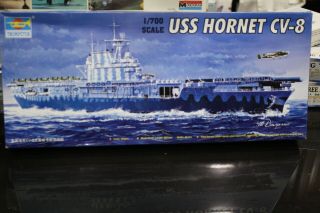 1/700 Trumpeter Uss Hornet Cv - 8 U.  S Wwii Carrier Detail Model Ship Boat