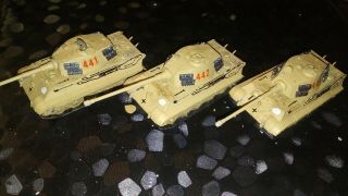 Flames of War - 3 x 3rd SS King Tiger tanks for Flames of war,  1/100 15mm 2