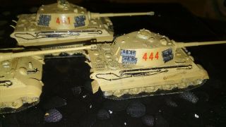 Flames of War - 3 x 3rd SS King Tiger tanks for Flames of war,  1/100 15mm 5