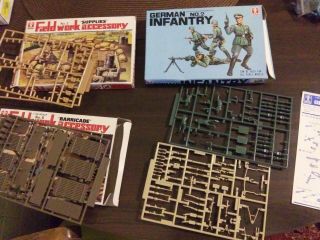 Bandai 1/48 German Infantry Set No 2 Model Figures,  Some Accessory 6 And 2