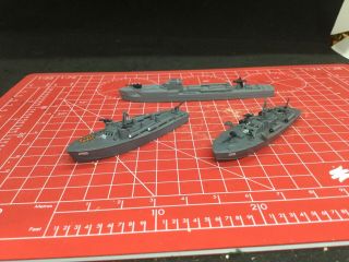 Warlord Games 2 Painted Cruel Seas U.  S.  PT boats And 1 German Boat 1/300 Scale 2