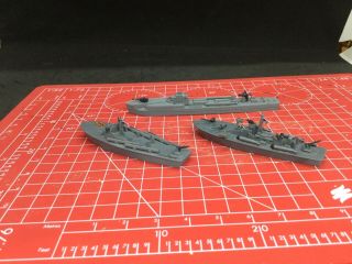 Warlord Games 2 Painted Cruel Seas U.  S.  PT boats And 1 German Boat 1/300 Scale 3