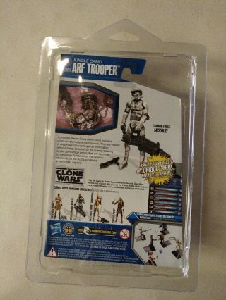 Star Wars Clone Wars Jungle Camo ARF Trooper Action Figure CW24 in Star Case 2