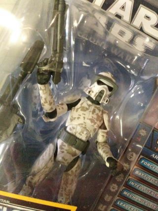 Star Wars Clone Wars Jungle Camo ARF Trooper Action Figure CW24 in Star Case 3