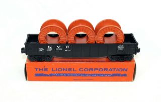 Postwar Lionel 6062 Nyc Gondola W/cable Reels & Ob