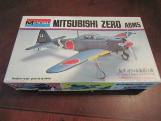 Monogram 1/48 Mitsubishi Zero A6m5 Model Kit - Open Box/all Parts Guaranteed