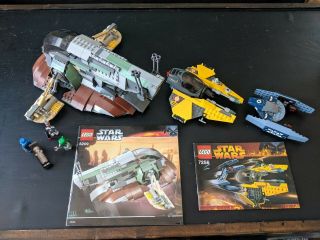 Lego Star Wars Slave 1 (6209) Boba Fett With Lego Set 7256