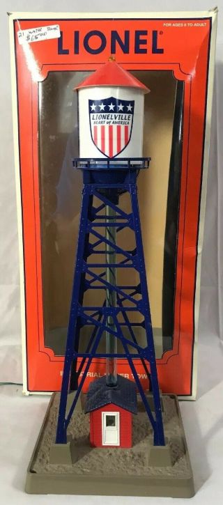 Lionel 6 - 24102 Industrial Water Tower W/ Bubble Tube & Lights