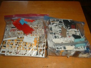 Two Large Zip Lock Plastic Bags Full Of 1/24 - 1/25 Scale Model Car/truck Parts