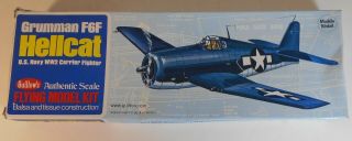Guillow’s Authentic Scale F6f Hellcat U.  S.  Navy Ww2 Carrier Fighter Flying Model
