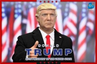 1/6 DiD Dragon U.  S.  President Donald Trump 45 with MAGA hat and more MIB Last 1 3